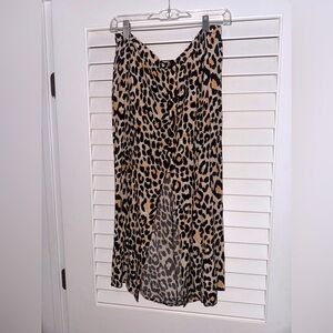 ASTR the label cheetah print skirt